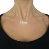 Collana con nome in argento 925 rodiato