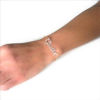 Bracciale con Nome in Argento Placcato Oro 18Kt Diamanto